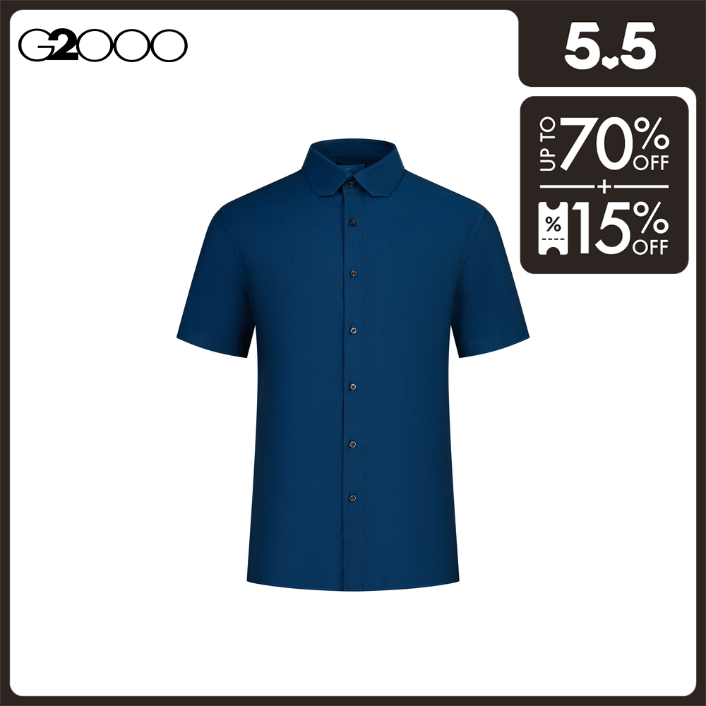 G2000 Men Non-Iron Cotton Spandex Oxford Dress Shirt